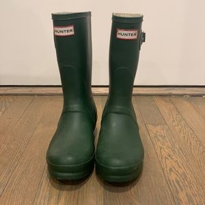 hunter rain boots size 8
